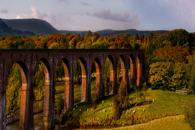 a viaduct to the Autumn